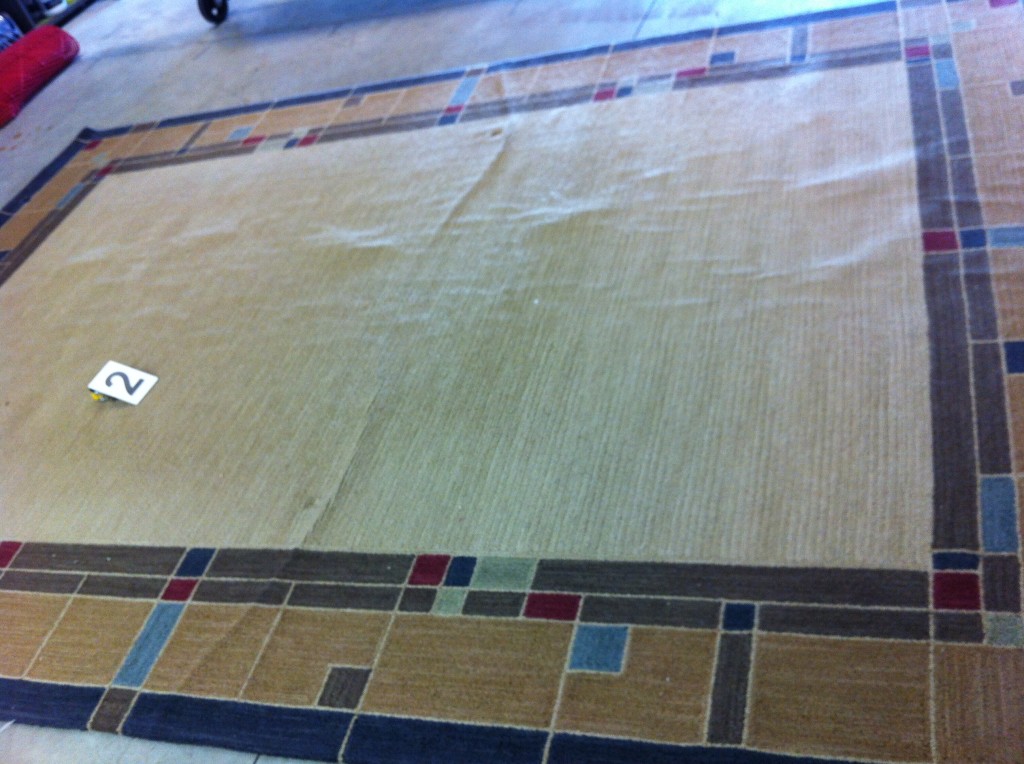 tufted rug crease removal