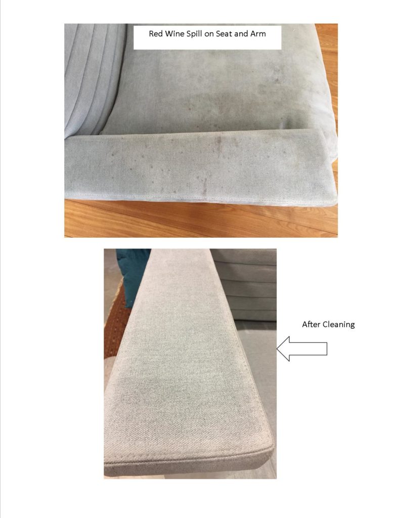 Wine Spill Removal On Upholstery